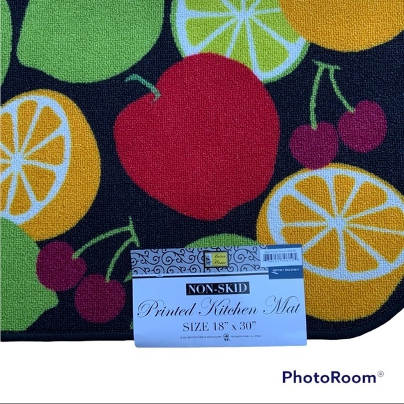 Assorted Fruit Colorful Printed Accent Rug Mat MultiColor Rectangle 18 X 30 in - Picture 6 of 12